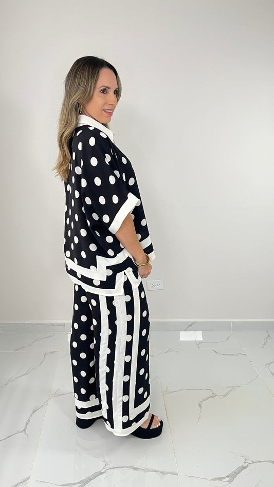 Polka Dots Set ( black)